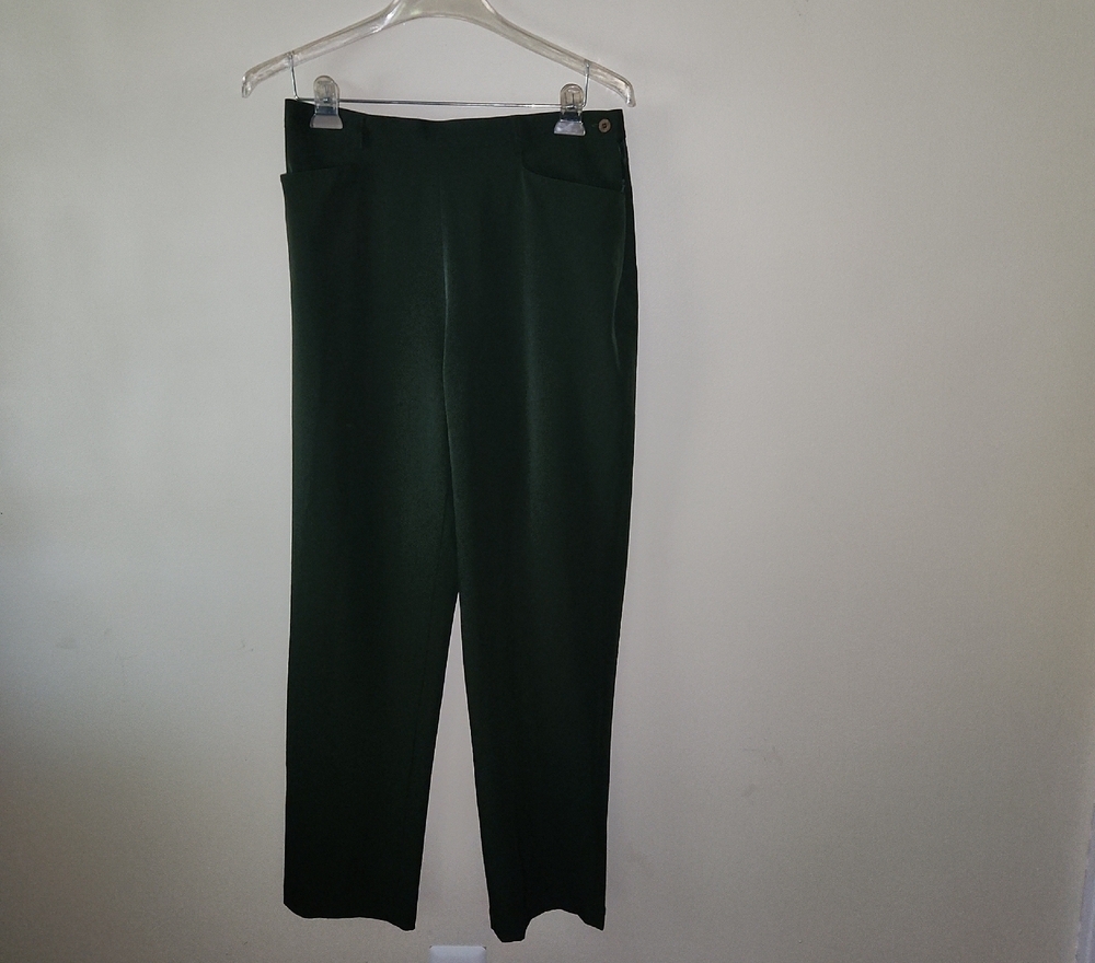 Nine & Co. Dark Green Wide Leg Pants
